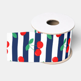 Cherry Stripe Muster - Retro Fruit Gift & Decke Ripsband