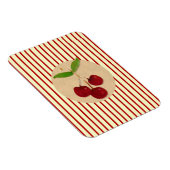 Cherry Stripe Premium Flexi Magnet (Rechte Seite)