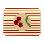 Cherry Stripe Premium Flexi Magnet (Horizontal)