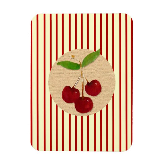 Cherry Stripe Premium Flexi Magnet (Vertikal)