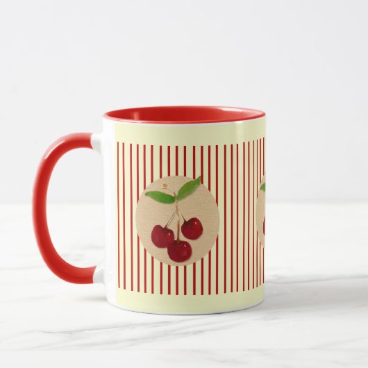 Cherry Stripe Tasse (Links)