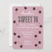 Cherry Sweet 16 Personalisiertes Party Einladung (Vorderseite)
