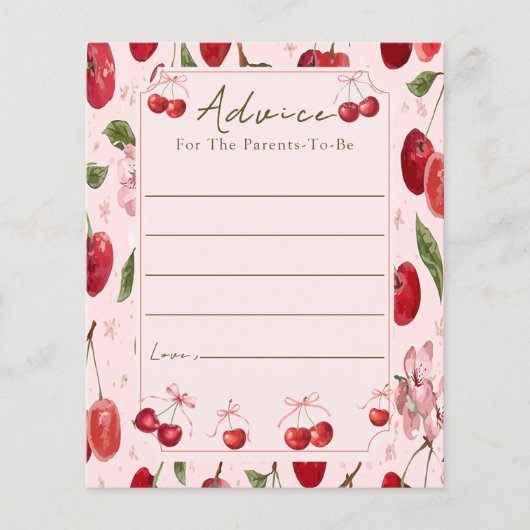 Cherry Sweet Advice for parents (Vorderseite)