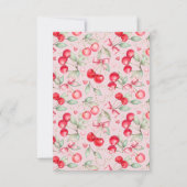 Cherry Sweet Baby Dusche Danke Karte (Rückseite)