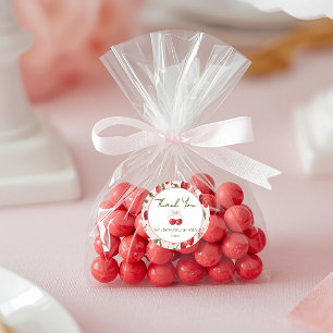 Cherry Sweet Baby-Shower-Aufkleber Runder Aufkleber