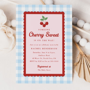 Cherry Sweet Baby Shower Einladung