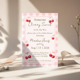 Cherry Sweet - Baby Shower Invitation Einladung