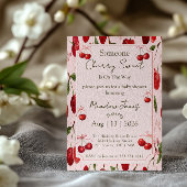 Cherry Sweet - Baby Shower Invitation Einladung