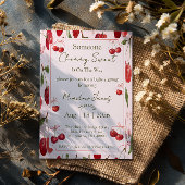 Cherry Sweet - Baby Shower Invitation Einladung