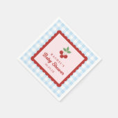 Cherry Sweet Baby Shower Serviette (Ecke)