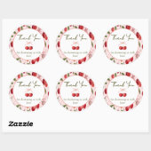 Cherry Sweet baby shower sticker (Blatt)
