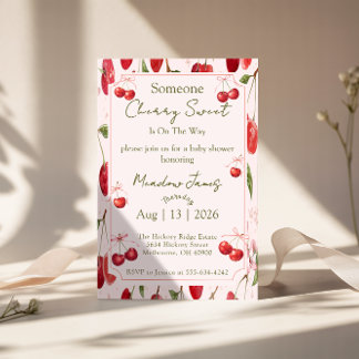 Cherry Sweet - Babyparty-Einladung Einladung