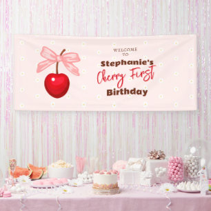 Cherry Sweet Birthday Banner