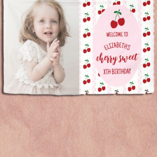 Cherry Sweet Birthday Banner