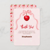 Cherry Sweet Birthday Einladung (Vorne/Hinten)