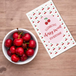 Cherry Sweet Birthday Napkins Serviette