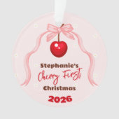 Cherry Sweet Birthday Ornament (Vorderseite)