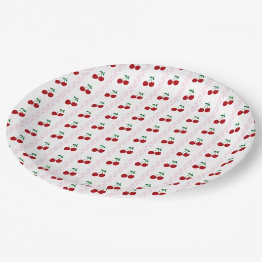 Cherry Sweet Birthday Pappteller (Schrägansicht)