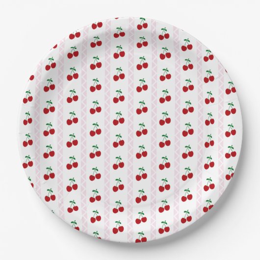 Cherry Sweet Birthday Pappteller (Vorderseite)