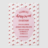 Cherry Sweet Birthday Pergament Einladungen (Vorderseite)