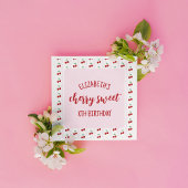 Cherry Sweet Birthday Serviette