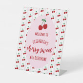Cherry Sweet Birthday Sockelschild (Vorderseite)
