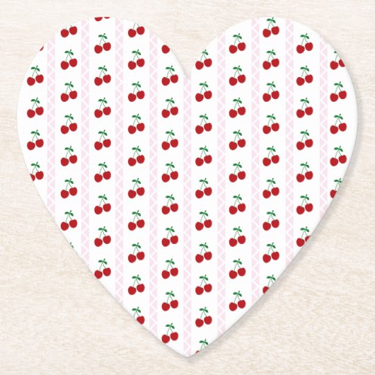 Cherry Sweet Birthday Untersetzer (Vorderseite)