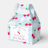 Cherry Sweet Blue Coquette Baby Showbox Geschenkschachtel (Vorderseite)