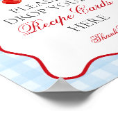 Cherry Sweet Blue Coquette Bow Mitnehmen eines Rez Poster (Ecke)