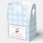 Cherry Sweet Blue Coquette Brautparty Fevor Box Geschenkschachtel (Geöffnet)
