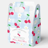 Cherry Sweet Blue Coquette Brautparty Fevor Box Geschenkschachtel (Geöffnet)