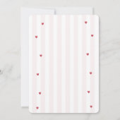 Cherry Sweet Coquette Girl Birthday Einladung (Rückseite)