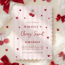 Cherry Sweet Coquette Mädchen Geburtstag