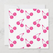 Cherry Sweet-Hearts Feiertagskarte (Rückseite)