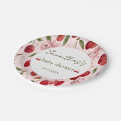 Cherry Sweet Paper Plates Pappteller (Schrägansicht)