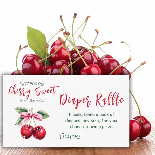 Cherry Sweet Pink Bow Girl Baby Duschtier Spiel Wi Begleitkarte
