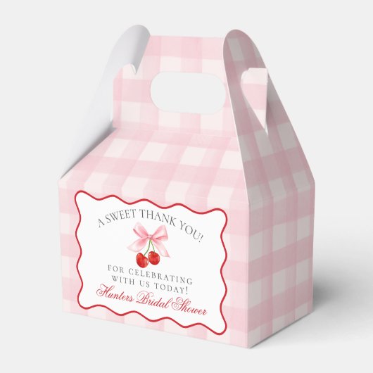 Cherry Sweet Pink Coquette Brautparty Fevor Box Geschenkschachtel (Vorderseite)