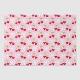 Cherry Sweet Preppy Pink und Red Teen Kids Girl Seidenpapier