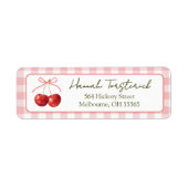 Cherry Sweet return address label (Vorne)