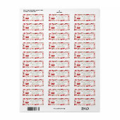 Cherry Sweet return address label (Vorne)