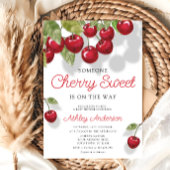 Cherry Sweet Theme Baby Dusche Einladung