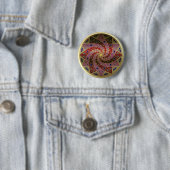 Cherry Swirl Gold Trimm Mandala Taste Button (Beispiel)