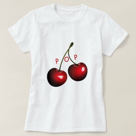Cherry T - Shirt Funny - Pop Me - Benutzerdefinier (Design vorne)