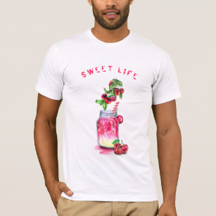Cherry T - Shirt Juice Cool Drink Sommer Party