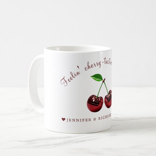 Cherry-Tastic Valentine's Day Tasse (Vorderseite Links)