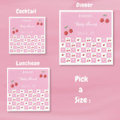 Cherry Thema Rosa und Weißbuch Napkin Serviette