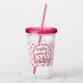 Cherry Theme Erster Geburtstag Acrylic Tumbler Acryltrinkbecher