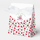 Cherry Theme Watercolor Babydusche Geschenkschachtel (Vorderseite)