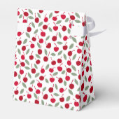 Cherry Theme Watercolor Babydusche Geschenkschachtel (Rückseite)