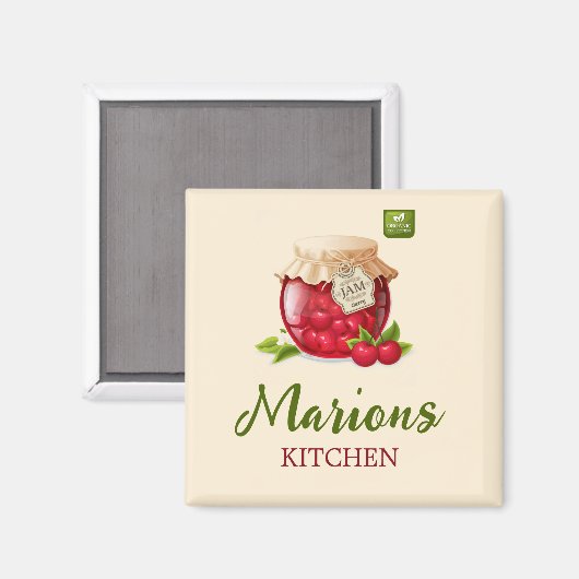 Cherry Themed Custom Kitchen Magnet (Vorderseite/Rückseite)
